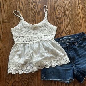 Boho White Women’s Top